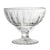 Luxurious 14 ounce ribbed glass ice cream bowl with fluted base. La Rochere. French glassware. Elevated French serving dishes. Made in France. 