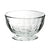 Solid glass bowl with classic ribbed detailing. Made by La Rochere, a French company. 