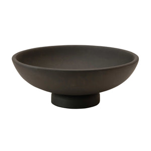Black mango wood decorative bowl. Home decor.