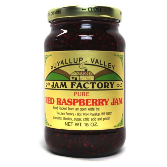 Local Pacific Northwest Puyallup Valley Jam Factory pure red raspberry jam