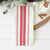 Red and White tea towel