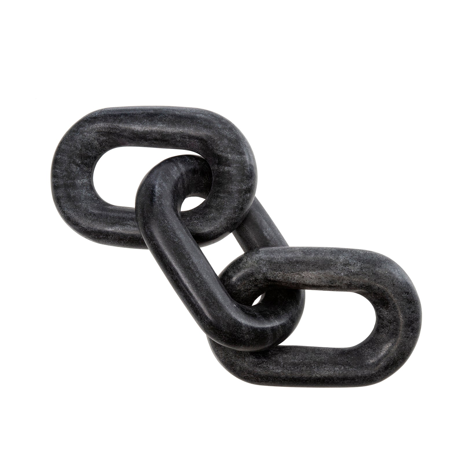 Black marble three piece chain link