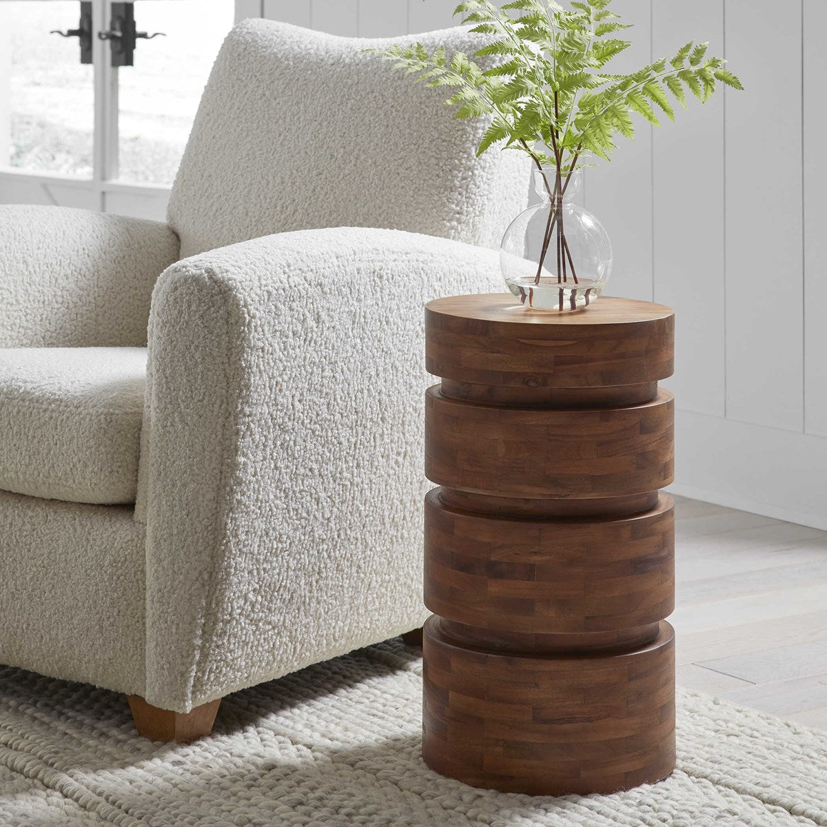 Boire Table Wood Drink Table | Northlight Interiors - Northlight Interiors, Inc.