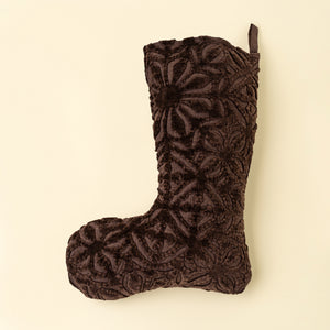 Velvet Cutwork Stocking