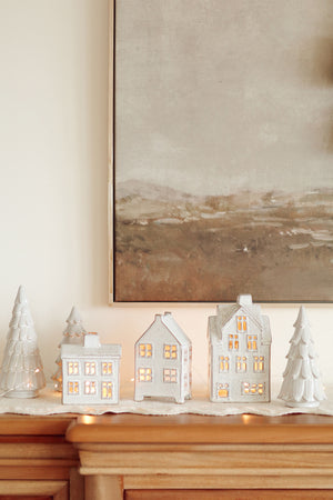 Winter Chalet Ceramic Houses