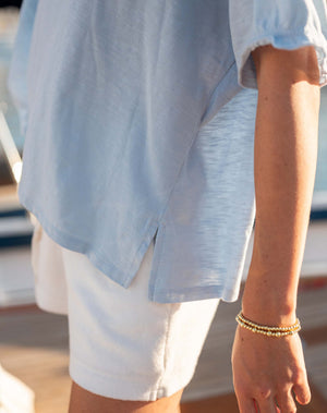 Amelia Ruffle Tee Shirt | Mersea