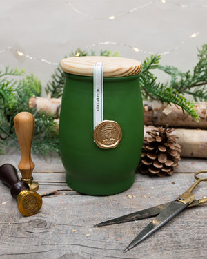 Holiday Barrel Glass Candle |  Barr-Co.