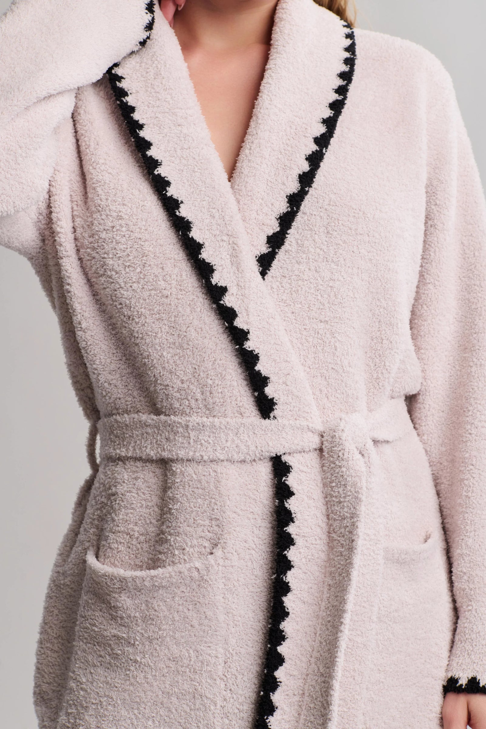 CozyChic Stone Blanket Stitch Robe | Barefoot Dreams