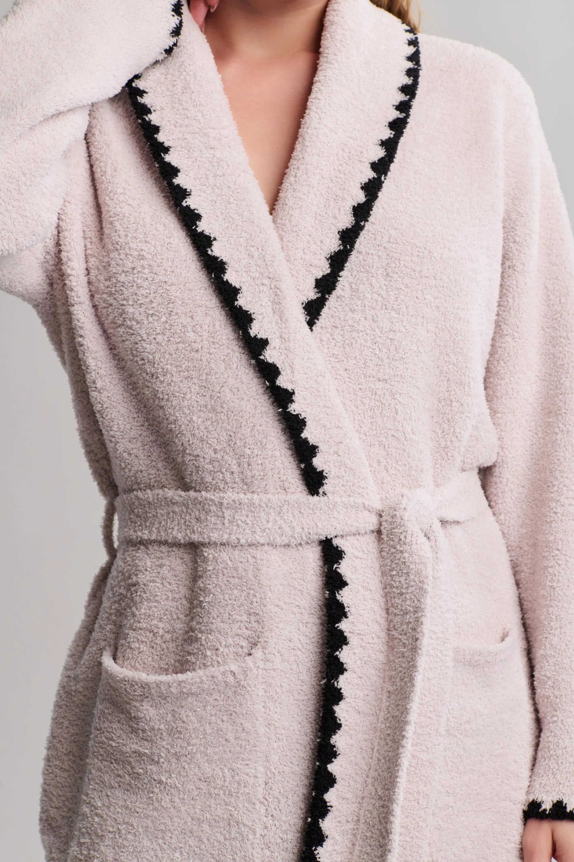 CozyChic Stone Blanket Stitch Robe | Barefoot Dreams