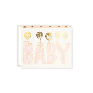 Welcome Baby Balloons Card | The First Snow