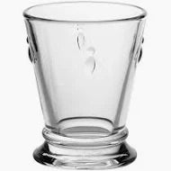 Individual 2 ounce French Napoleon Bee crest shot glass. La Rochere. 