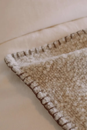 Blanket Stitch Boucle Throw