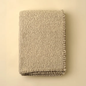 Blanket Stitch Boucle Throw