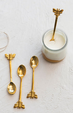 Brass Bee Spoon