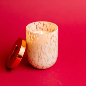 Cypress + Fir Blown Glass Candle