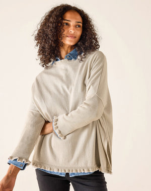 Catalina Ruffle Sweater | MERSEA