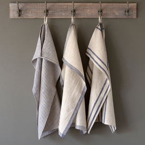 Striped Dish Towel in Linen