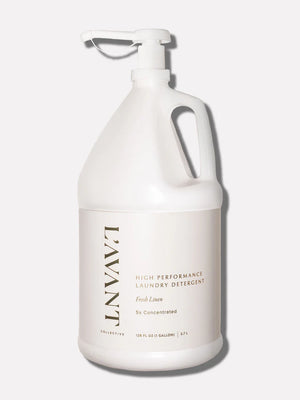 Large bottle of L'AVANT laundry detergent on a white background