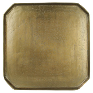 Large square brass decorative tray. 
