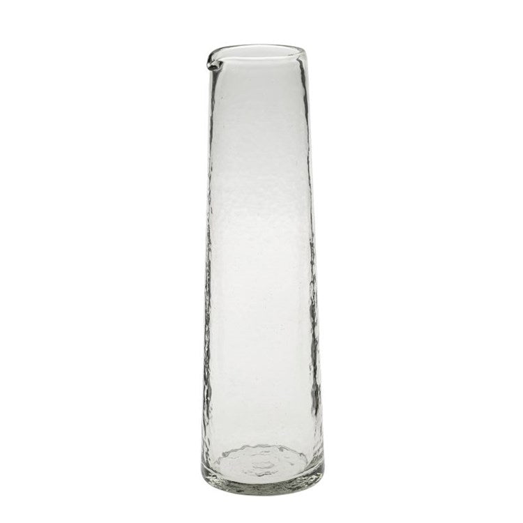 hand blown glass pitcher