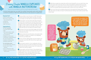 Vanilla cupcake recipe from Danielle Kartes "My Very First Baking book".  