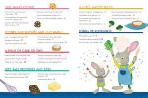 Table of contents from children's book "My Very First Baking Book". Danielle Kartes. 