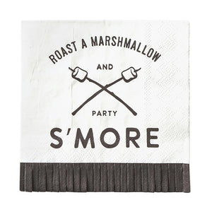 S'More Paper Napkins with Fringe