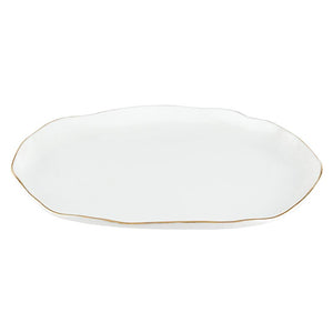 Gold Rimmed Organic Shaped Tray