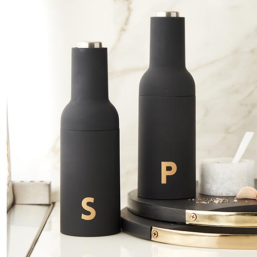 Matte Black Electric Salt and Pepper Mills