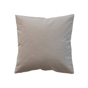 Embroidered Pine Boughs Holiday Pillow