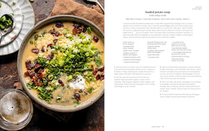 Loaded potato soup recipe from "Quick and Cozy" by Tieghan Gerard. 