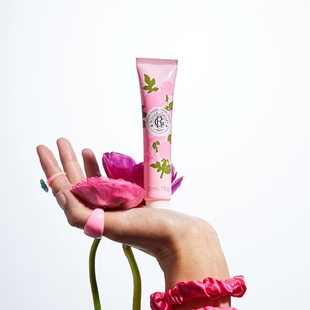French hand and nail cream in rose scent. Roger & Gallet. Paris, France