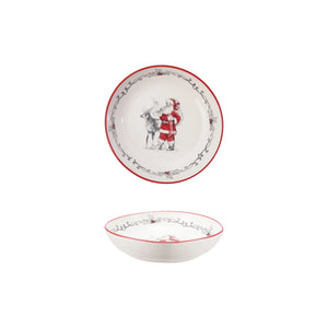 Bowl with Santa & Reindeer | Holiday