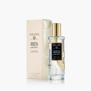 Voluspa room and body spray in scent "Santal Vanille". 