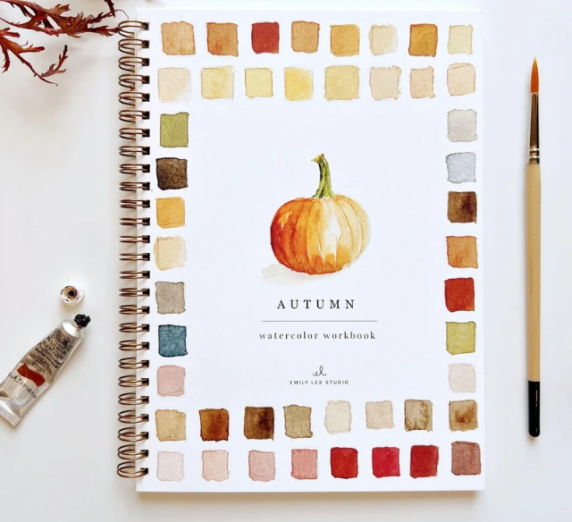 Autumn Watercolor Workbook | Emily Lex