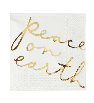 Peace on Earth Napkins with Tray | Holiday