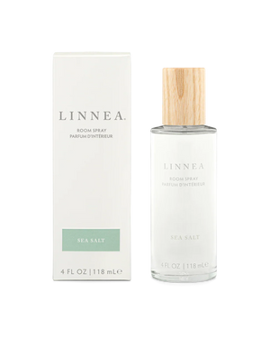 LINNEA room spray with packaging on a white background