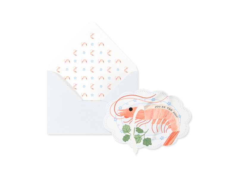 Funny Shrimp Greeting Pop-Up Card