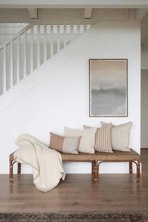 20x20 Silas Stripe Pillow, Ochre | Indaba