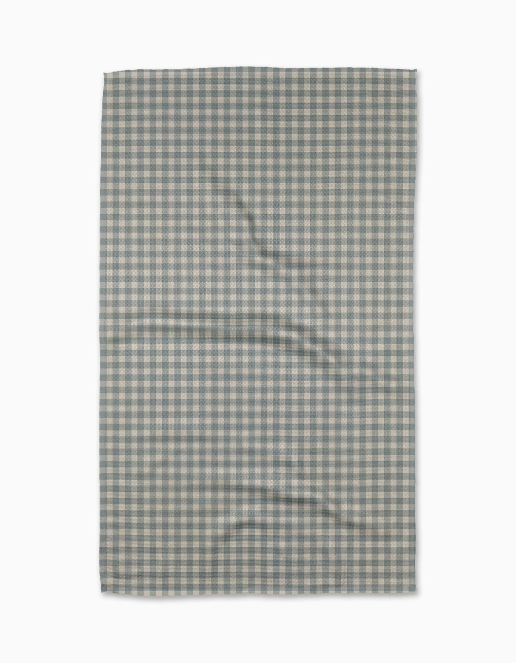 Pastel blue gingham tea towel. Geometry House. 
