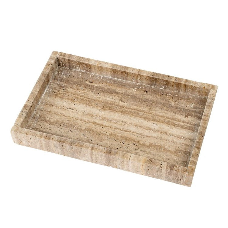 Natural Travertine stone tray