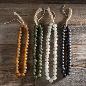 Frosted Glass Tassel Beads