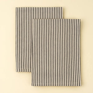 Black Ticking Cotton Tea Towels