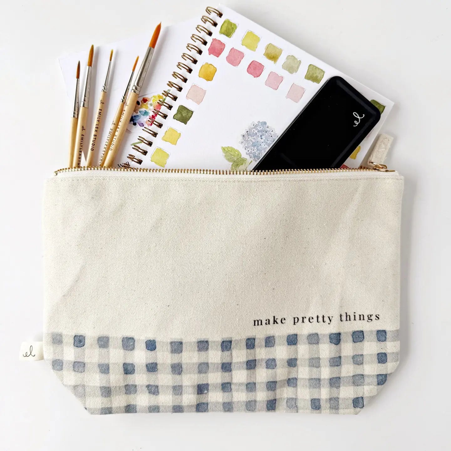 Canvas Zipper Pouch | Emily Lex Studio