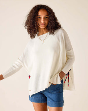 Catalina Tie Back Sweater | MERSEA