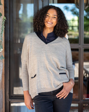Catalina V-Neck Sweater | MERSEA