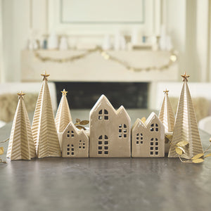 Natural Ceramic House Set
