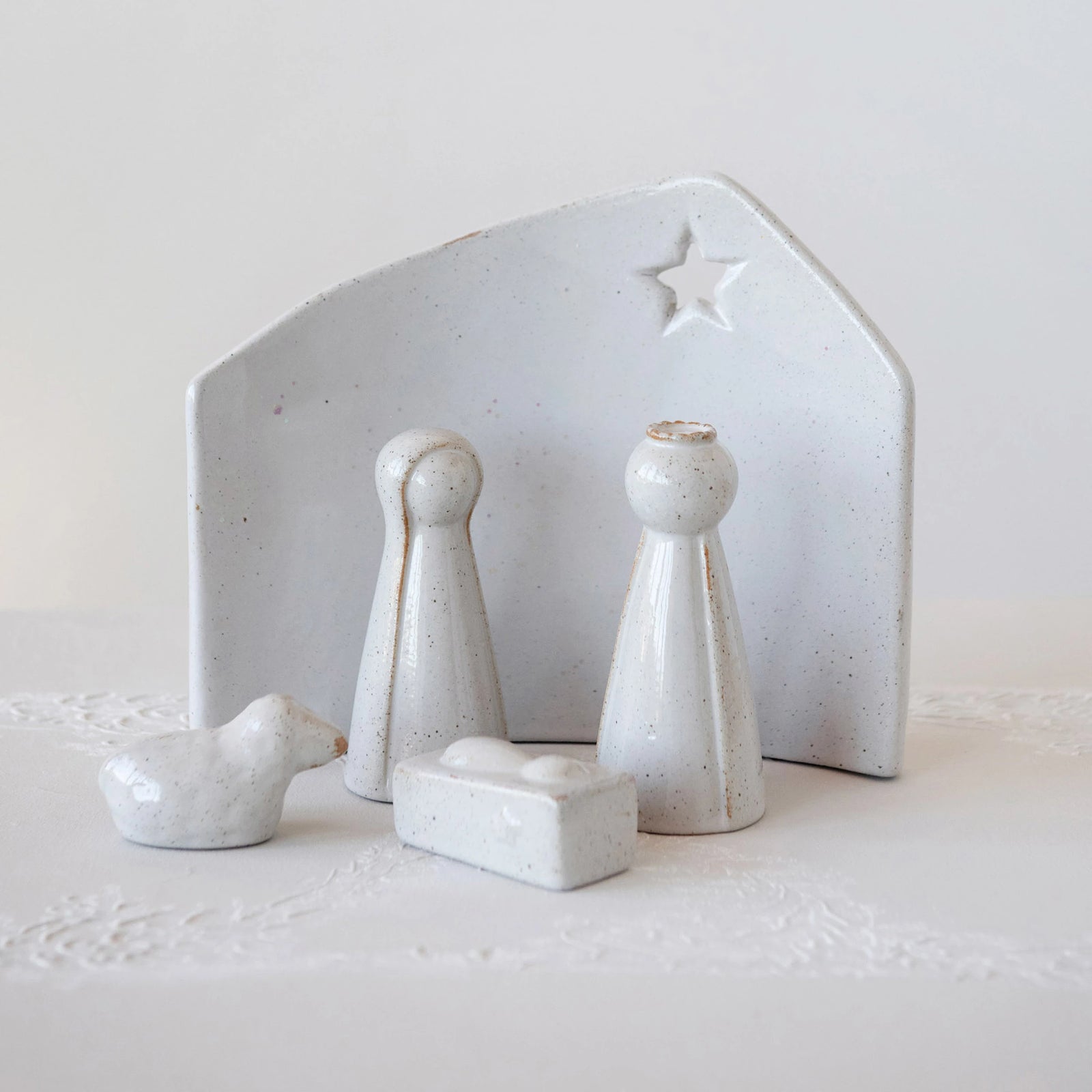 Nativity Set with Cut Out Star