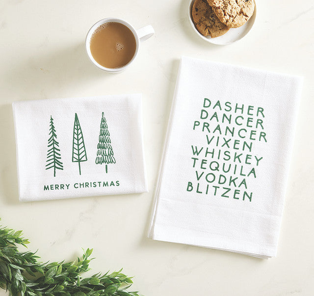 Tipsy Reindeer Tea Towel