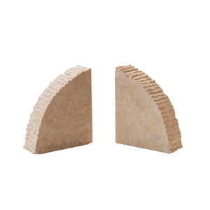 Ribbed Edge Sandstone Bookend